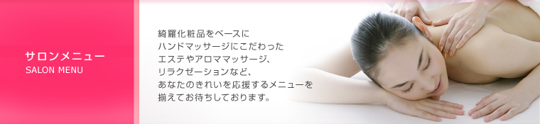 サロンメニュー